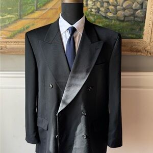 Jones New York Black Double-Breasted Men's Blazer